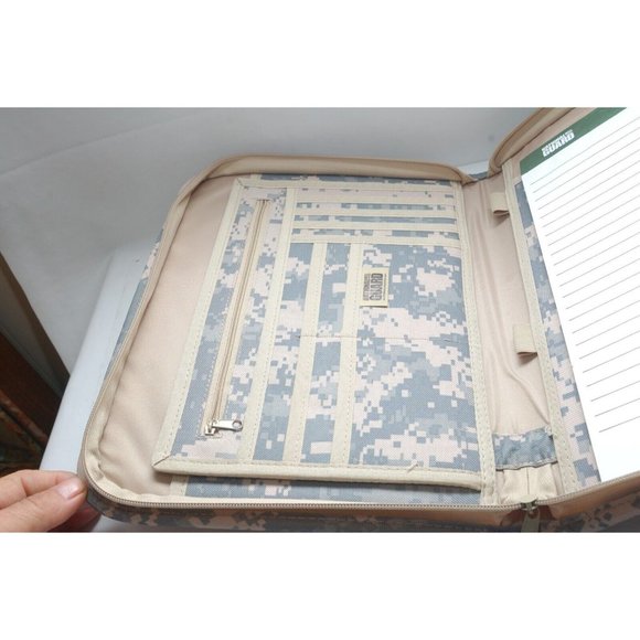 National Guard Large Zipper Binder Digital Camouflaged Organizer notebook camo - Picture 4 of 8